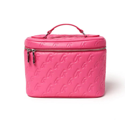 LARGE METALLIC MONOGRAM TOILETRY BAG