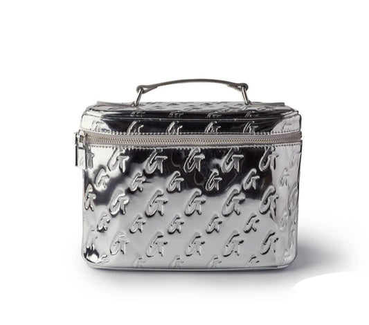 LARGE METALLIC MONOGRAM TOILETRY BAG