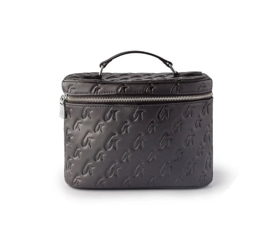 LARGE METALLIC MONOGRAM TOILETRY BAG