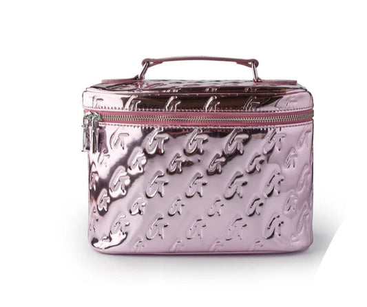 LARGE METALLIC MONOGRAM TOILETRY BAG
