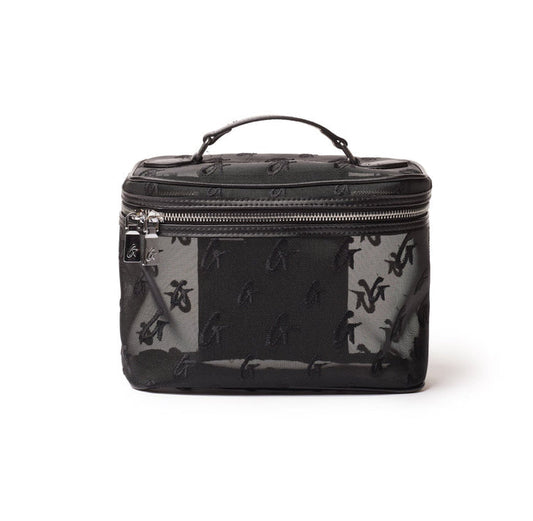 LARGE METALLIC MONOGRAM TOILETRY BAG